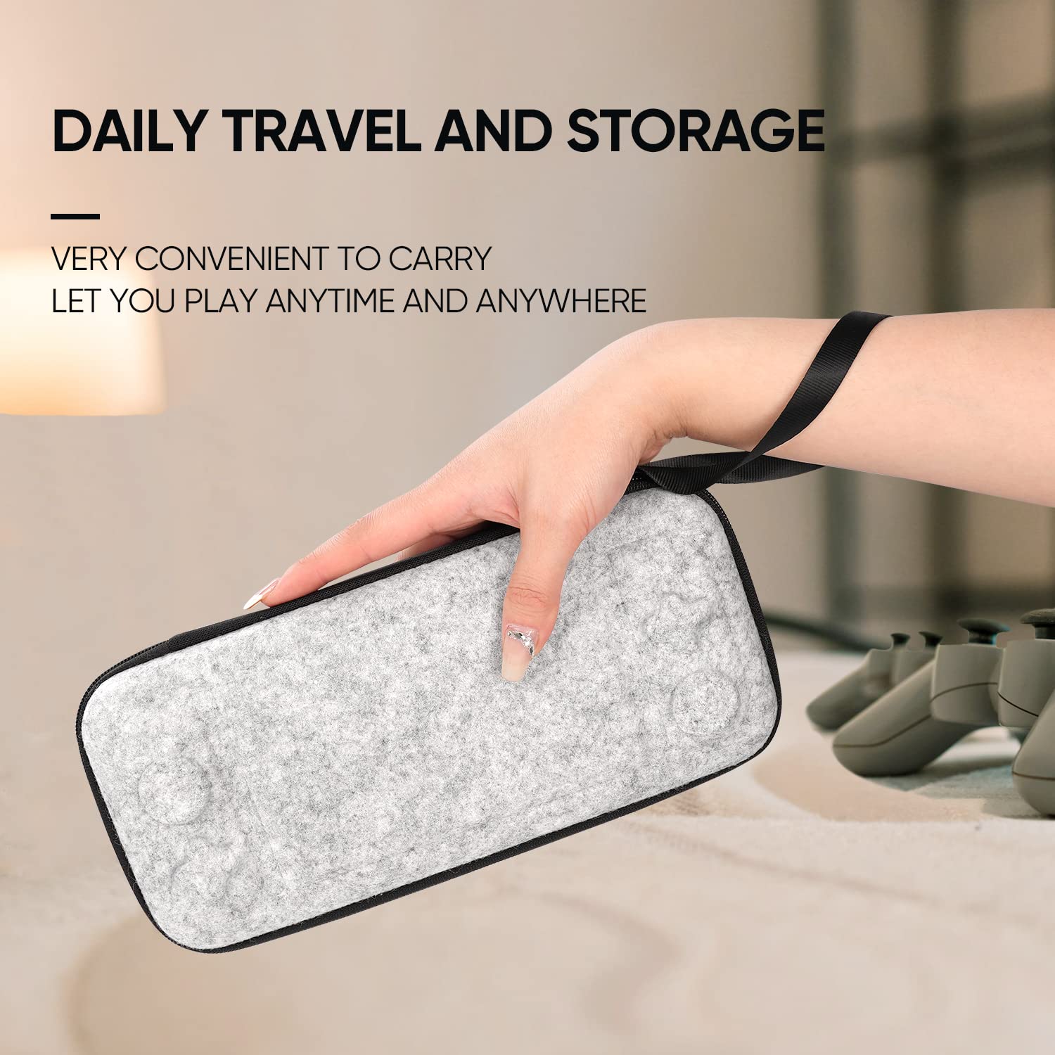 Sarlar Switch Hard Carrying Case for Nintendo Switch/OLED/Lite - Portable Protective Travel Case with 16 Game Cartridge Slots | Perfect for Gaming On-The-Go, Airplane Travel & Console Storage