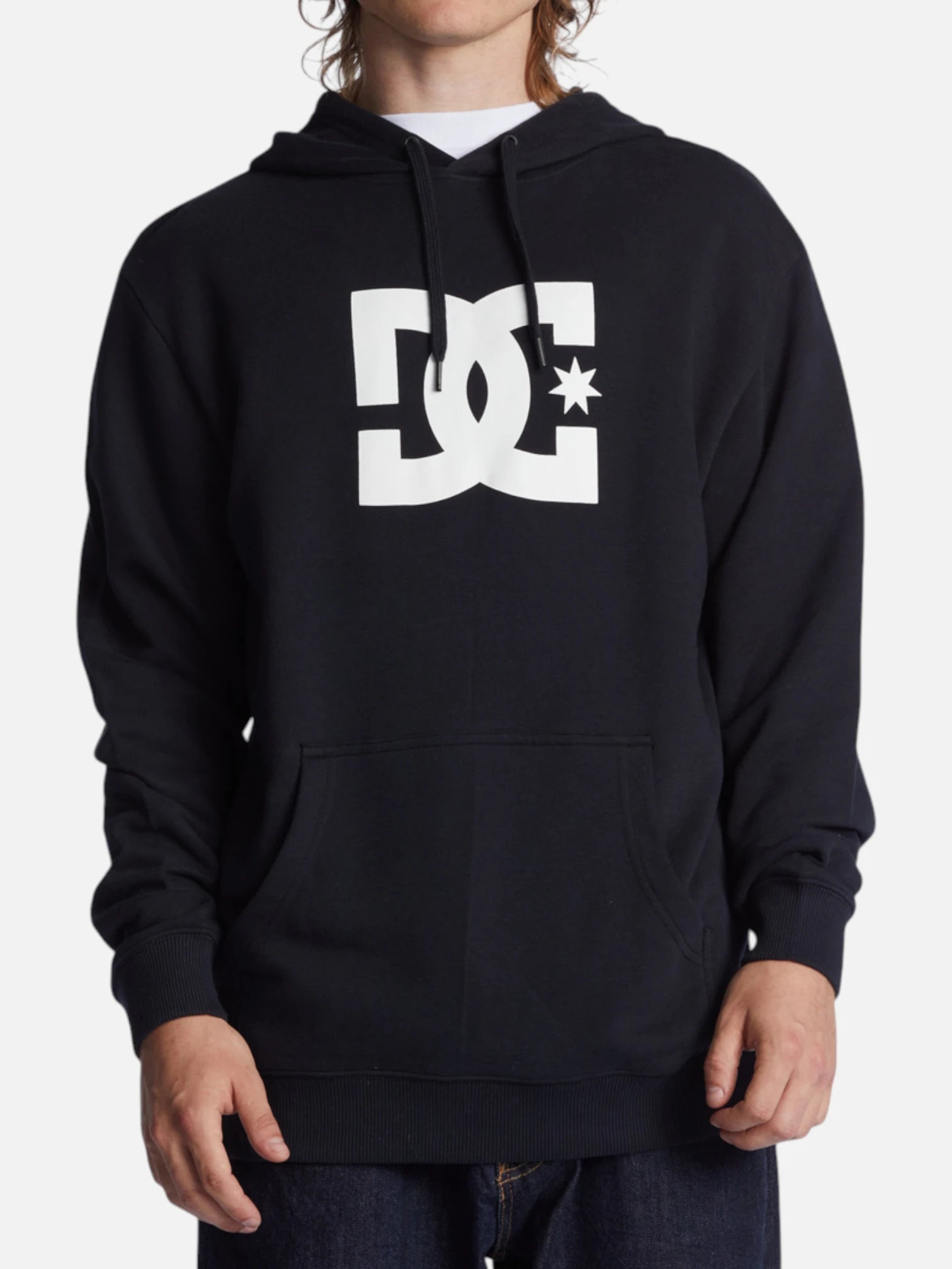 DC Star Black Hoodie for Men & Women - Stylish Unisex Pullover for Casual Wear, Street Fashion & Winter Outfits