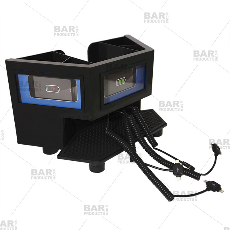 BarConic® Bar Top Charging Station - 4-Port USB Charging Hub for Phones & Tablets - Perfect for Home Bars, Restaurants & Cafes