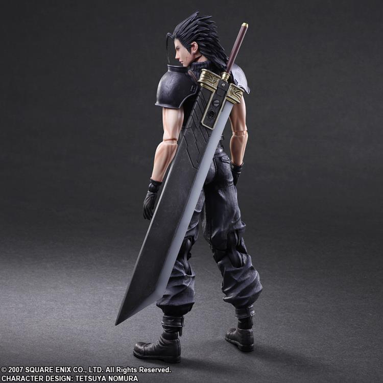 Crisis Core: Final Fantasy VII Zack Fair Play Arts Kai Action Figure - Highly Detailed Collectible Toy for FF7 Fans | Perfect for Display, Gaming Room Decor & Anime Merchandise Collection