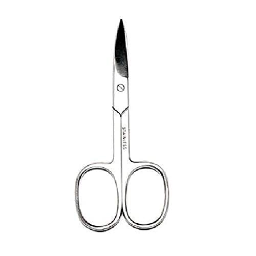 Professional Stainless Steel Curved Nail Scissors - Sharp & Durable Manicure Tool for Men & Women | Perfect for Cuticle Trimming & Nail Care at Home or Salon