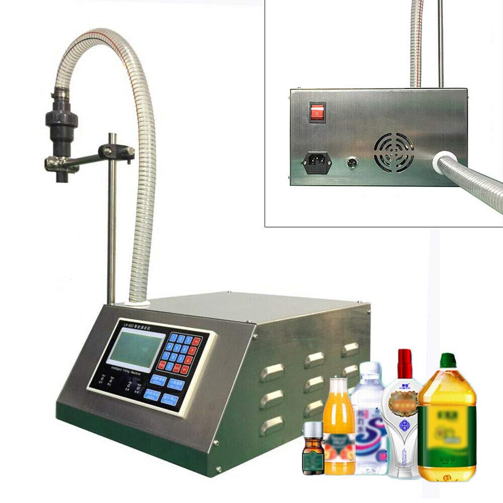 17L/Min Automatic Digital Liquid Filling Machine for Bottles - Precise Quantitative Cream, Perfume, Juice & Essential Oil Filler - Perfect for Beverage Production, Cosmetics & Essential Oil Packaging