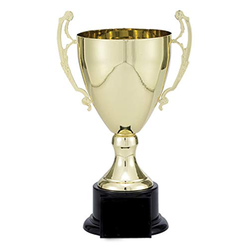 Customizable 13 Inch Gold Trophy Cup on Black Base - Personalized Awards & Gifts for Sports, Corporate Events & Academic Achievements