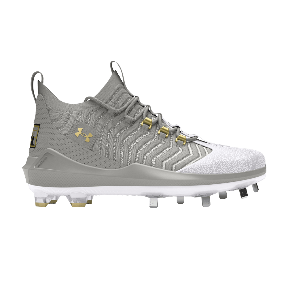 UA Leadoff Harper 9 Pro ST Grey Men's Baseball Cleats - Lightweight & Durable for Baseball Training & Games (Model 3027445-104) | Perfect for Fielding, Batting & Running Bases