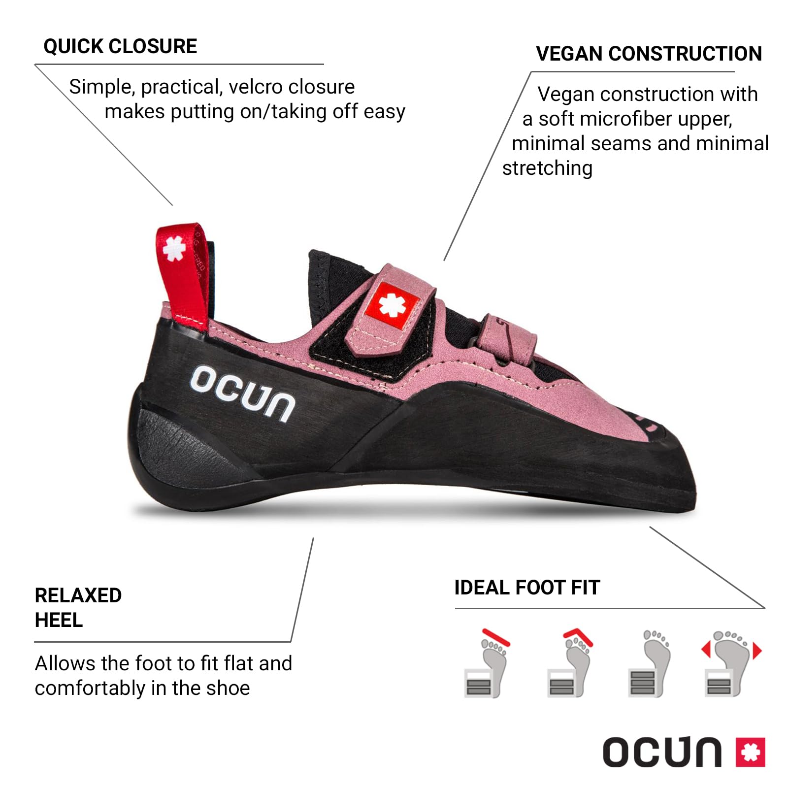 Ocun Striker QC Bouldering & Rock Climbing Shoes - Lightweight & Durable for Indoor/Outdoor Climbing Gyms & Natural Rocks