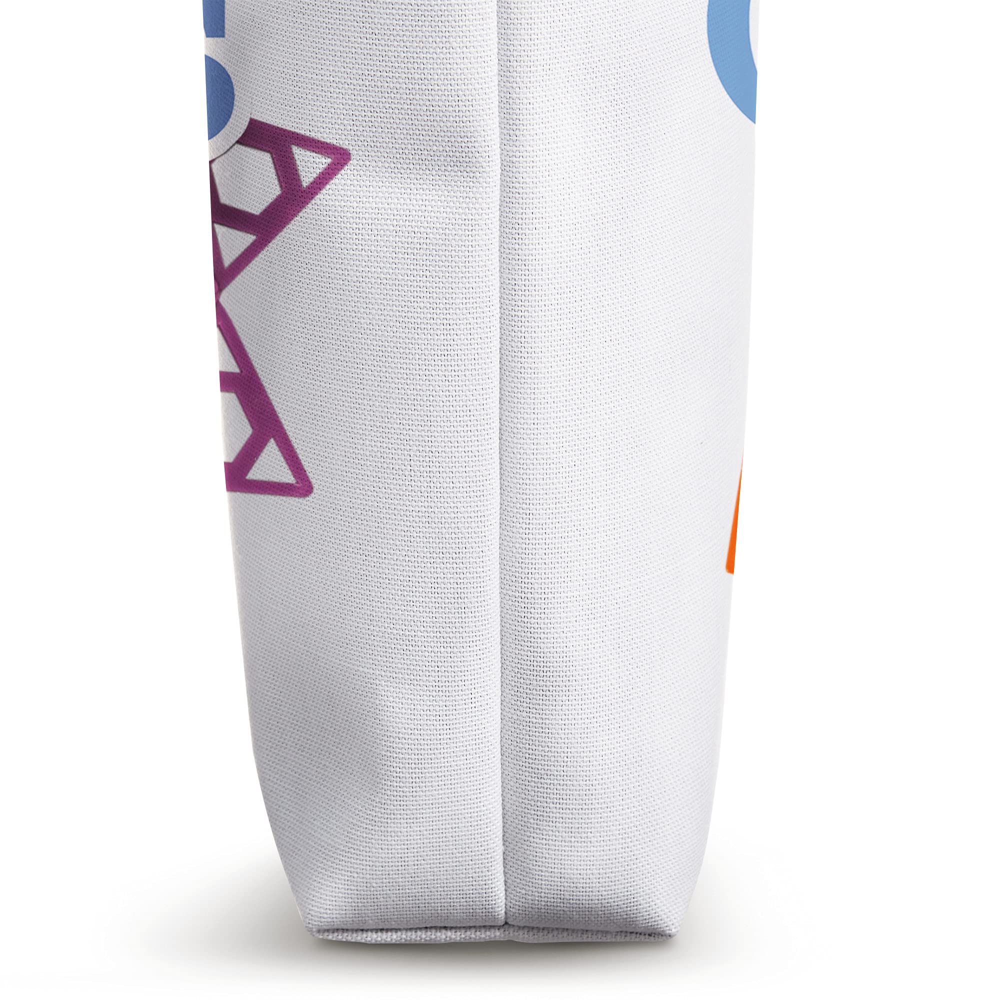 Qubits Toy Tote Bag - Reusable Shopping Bag for Kids, STEM Educational Toys Storage, Perfect for School, Travel & Playdates - Durable & Washable Cotton Carry All