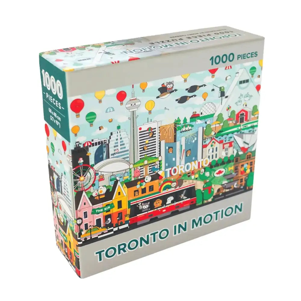 Arcadia 1000-Piece Jigsaw Puzzle - Toronto in Motion Cityscape Art | Perfect for Adults & Teens | Relaxing Home Decor & Family Game Night