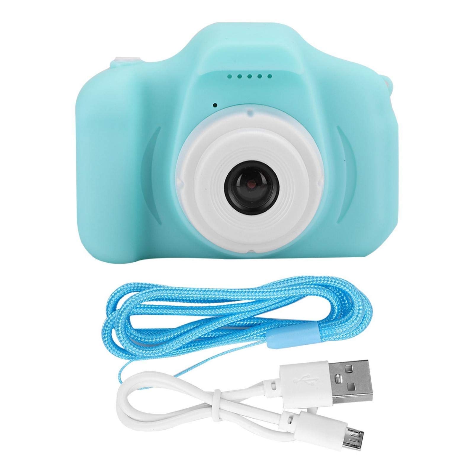 **Kids Digital Camera - HD Portable Cartoon Video Camera Toy for Children, DIY Photo & Video Recording, Birthday Gift for Boys & Girls (Green) - Perfect for Travel, Parties & Outdoor Adventures**