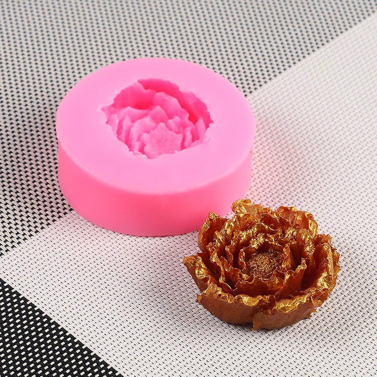 3 Pack 3D Flower Bloom Rose Silicone Molds for Resin, Candles, Cake Decorating - DIY Chocolate, Soap & Candy Making Craft Supplies - Perfect for Wedding, Home Decor & Gift Making