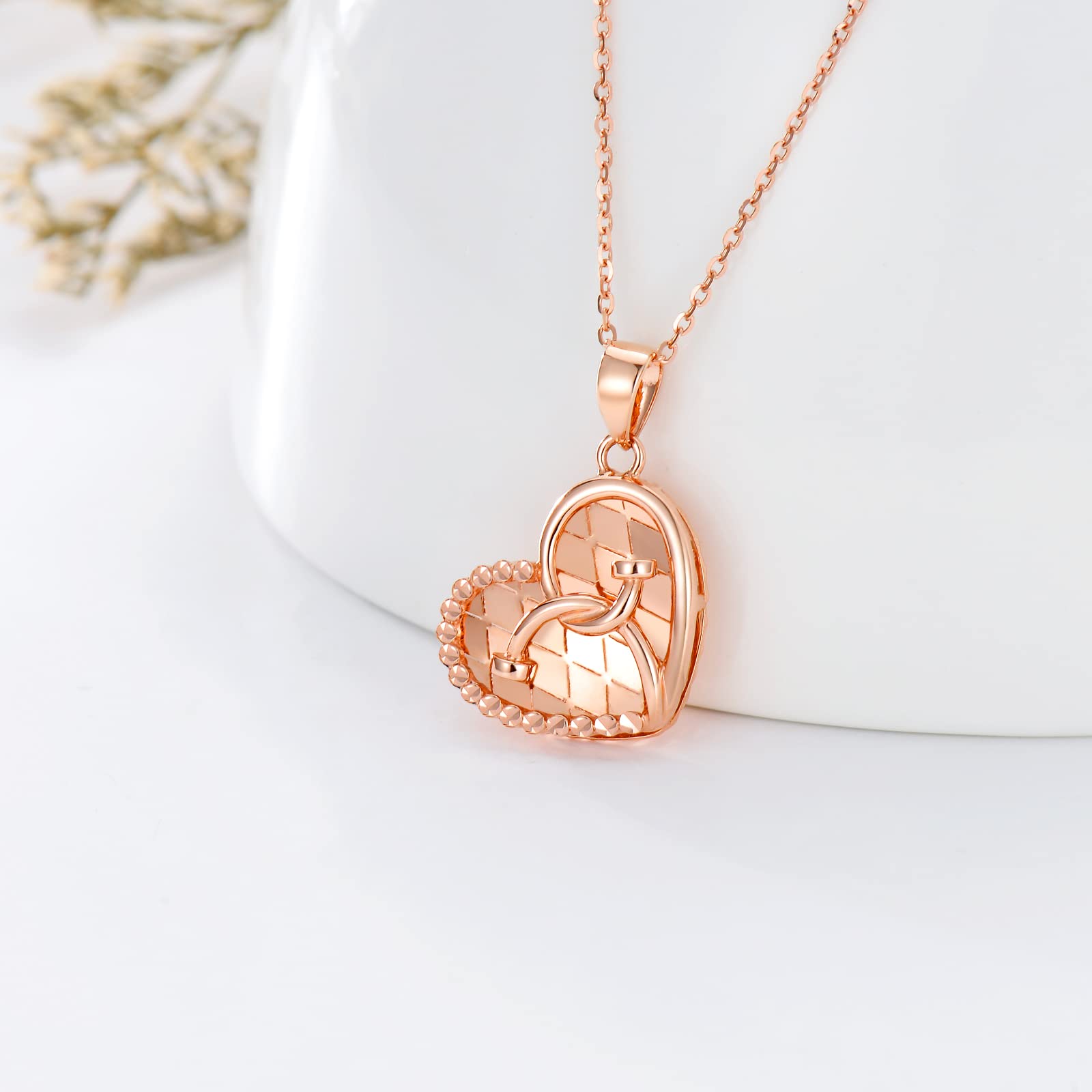 SISGEM 18k Rose Gold Stethoscope Heart Pendant Necklace for Women - Nurse Appreciation Gift, 16-18 Inch Adjustable Gold Chain - Perfect for Nurses Week, Graduation, Birthday & Medical Professionals
