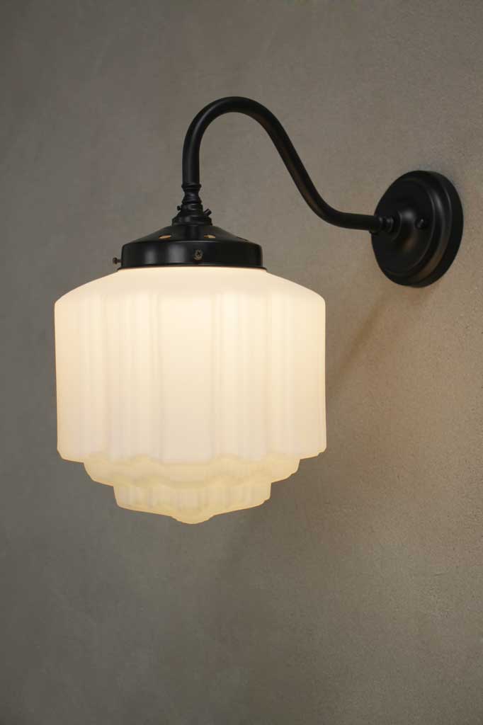 Modern Deco Glass Wall Light - Elegant LED Sconce for Bedroom, Living Room & Hallway Lighting | Dimmable Ambient Light Fixture