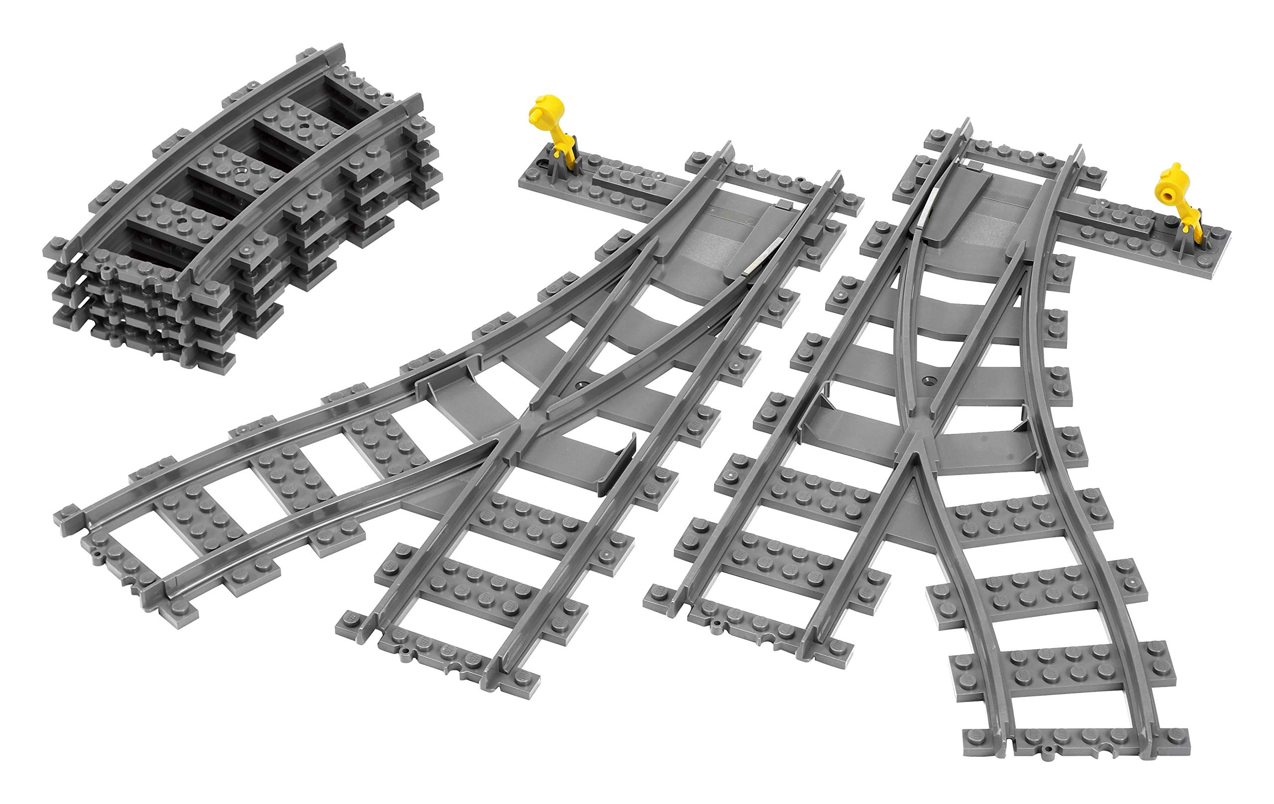 LEGO City Train Tracks Building Toy - 7895 Railway Expansion Set for Kids, Compatible with LEGO Trains | Perfect for Playrooms, Birthday Gifts & STEM Learning Activities