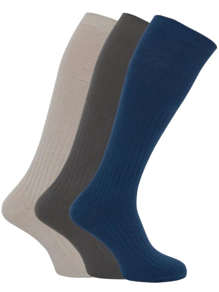 12 Pairs Ribbed Long Cotton Socks for Women - 100% Soft Breathable Crew Socks - Perfect for Winter, Work, Hiking & Everyday Comfort