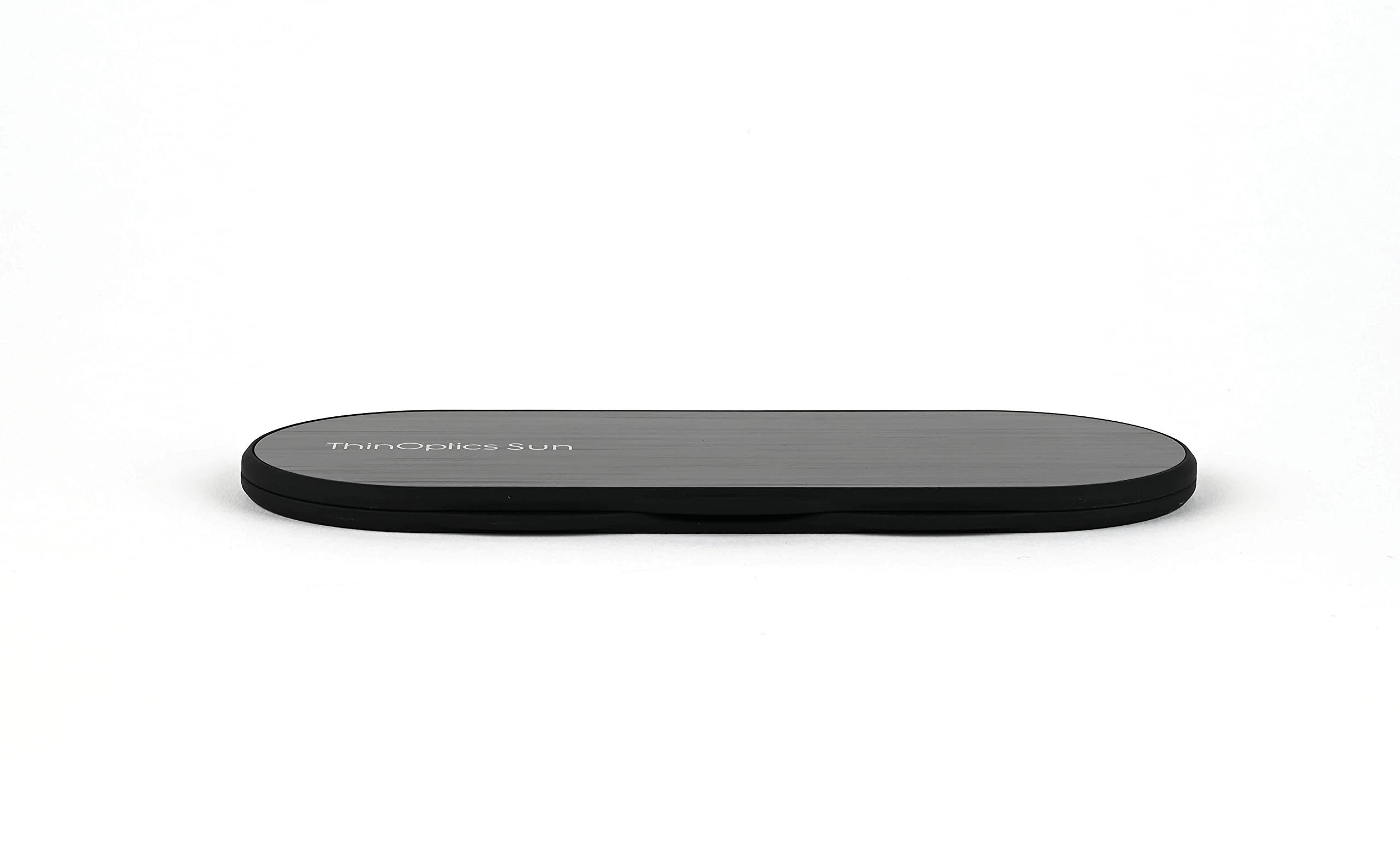 ThinOptics Milano Aluminum Case with Round Polarized Sunglasses - Stylish & Lightweight for Outdoor Activities, Travel, and Driving