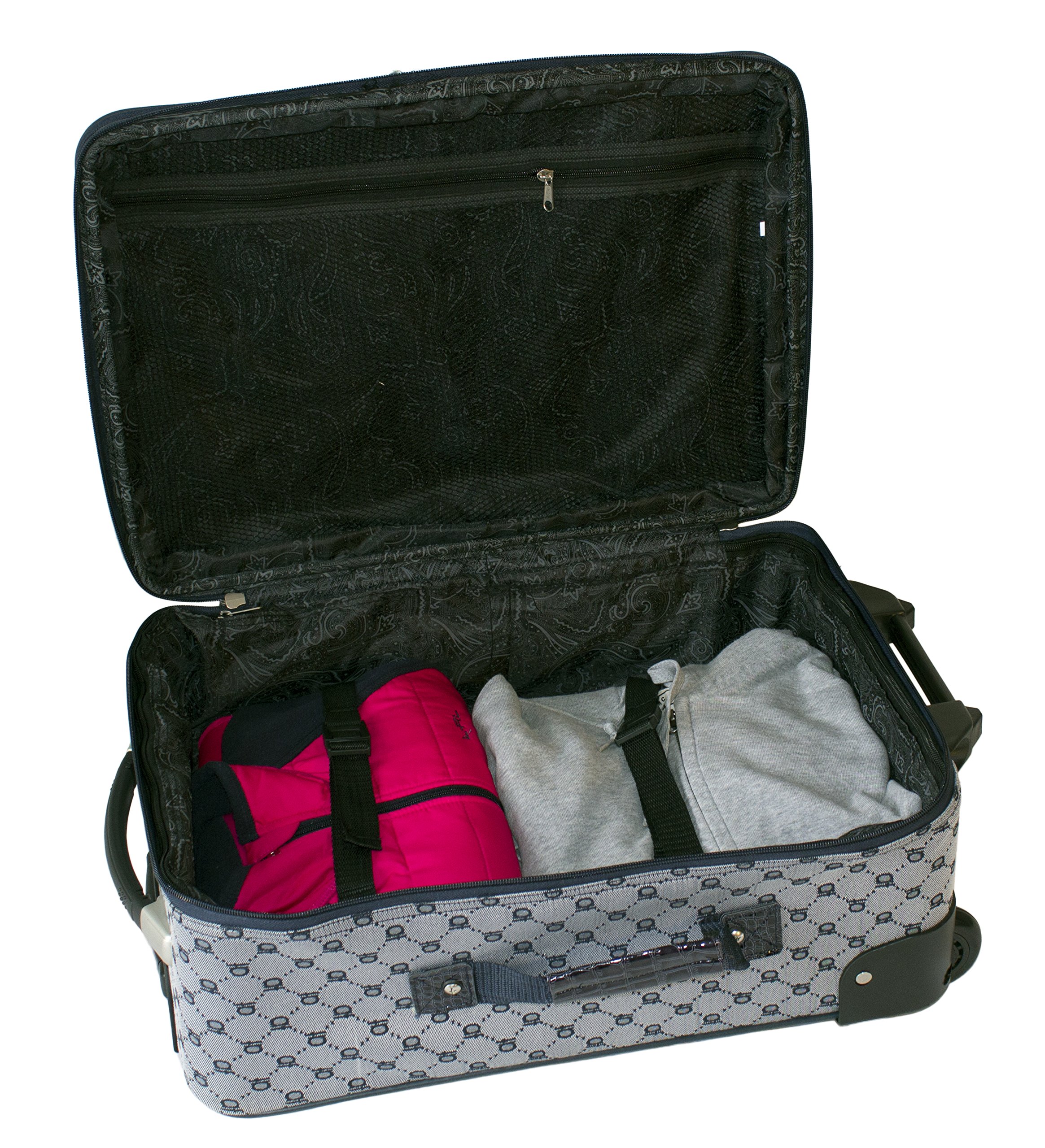 American Flyer Luggage Signature 4-Piece Set - Navy Blue Expandable Suitcase Set with Spinner Wheels for Travel | Perfect for Family Vacations, Business Trips & International Adventures