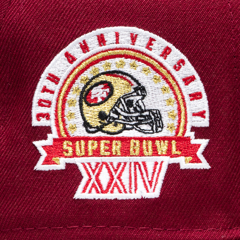New Era x Politics San Francisco 49ers 59FIFTY Fitted Cap - Cardinal Red Official NFL Licensed Hat for Men - Perfect for Game Day, Sports Events & Streetwear Fashion