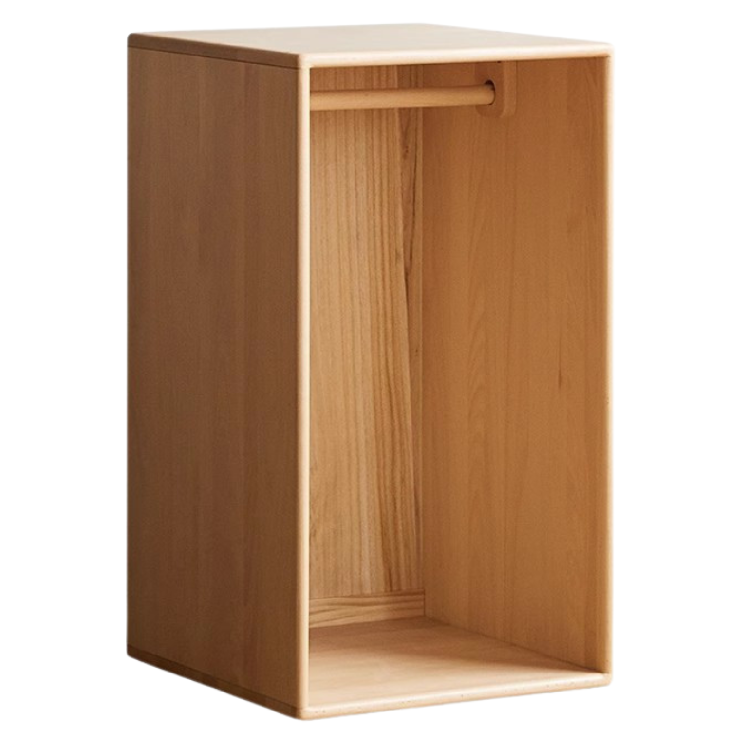 Solid Wood Beech & Rubber Kids Wardrobe - Multi-Functional Storage Cabinet for Bedroom, Nursery, and Playroom Organization