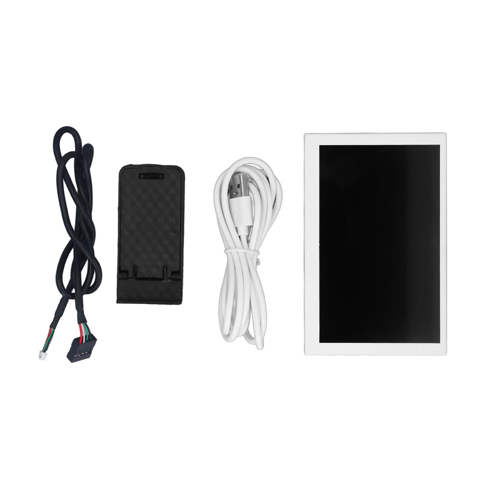5 Inch Mini USB-C Secondary Monitor - 800x480 Resolution Portable Display for AIDA64, Laptop & PC - Compact Office & Home Workspace Solution (White)