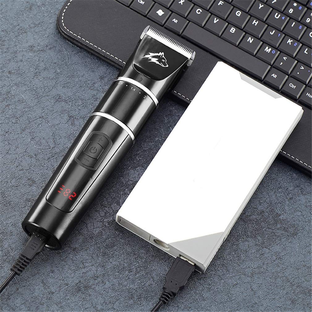 Professional USB Rechargeable Pet Grooming Clippers - Electric Hair Trimmer Kit for Dogs & Cats of All Sizes | Perfect for Home Grooming, Pet Salon & Travel Use