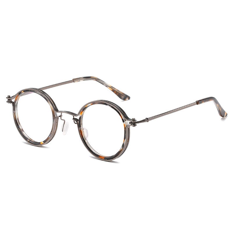 Vintage Round Metal Eyeglass Frames - Classic Retro Style for Men & Women | Perfect for Reading, Fashion, and Everyday Wear