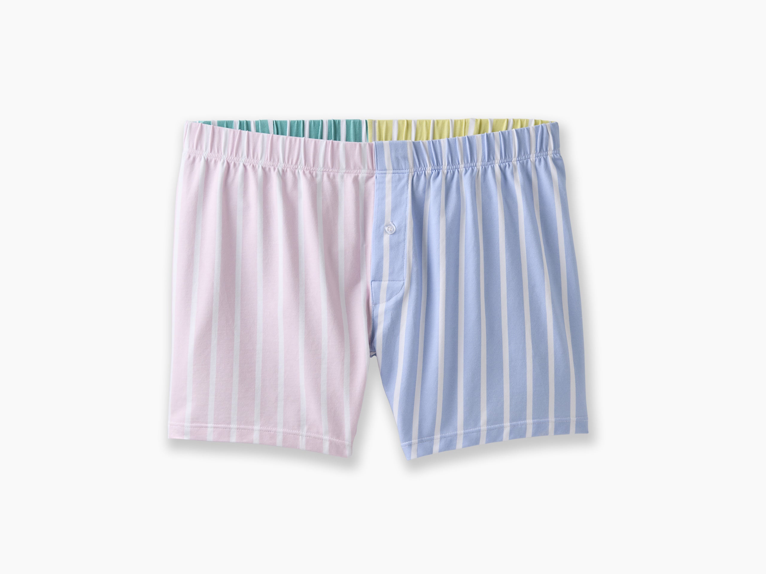 Slim Fit Boxer Briefs for Men - Soft Pastel Striped Underwear | Comfortable & Breathable for Daily Wear, Workout, and Sleep