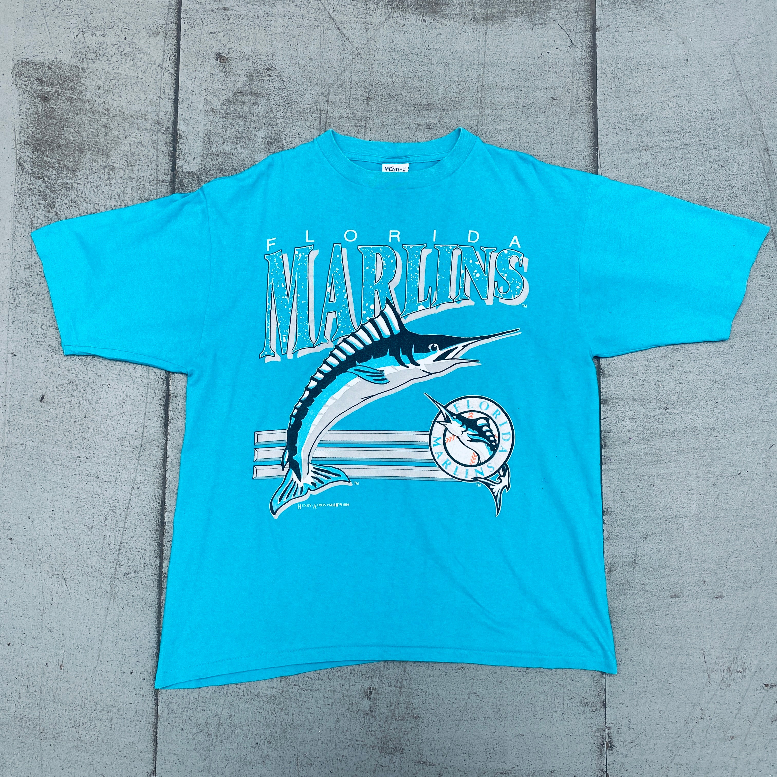 Florida Marlins 1994 Graphic Spellout T-Shirt - XL Size Vintage Baseball Tee for Fans & Collectors | Perfect for Game Day, Casual Wear & Sports Memorabilia