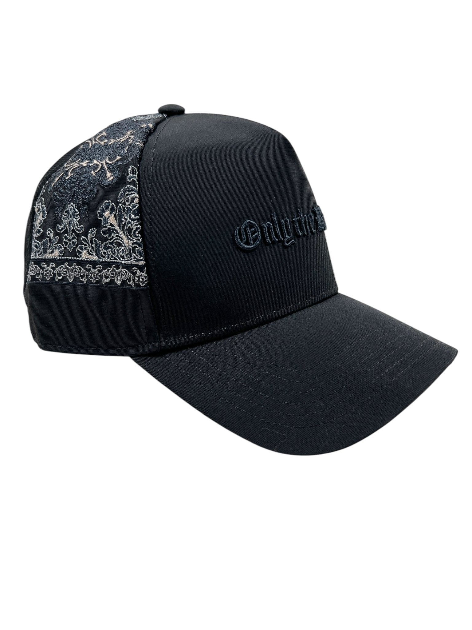 OTB C1530 Tabriz Trucker Cap - Black Adjustable Snapback Hat for Men & Women | Perfect for Outdoor Activities, Sports, and Casual Wear