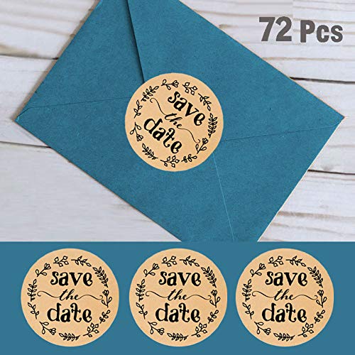 120PCS Wedding Stickers - Save The Date & Bridal Shower Labels for Invitations & Decor