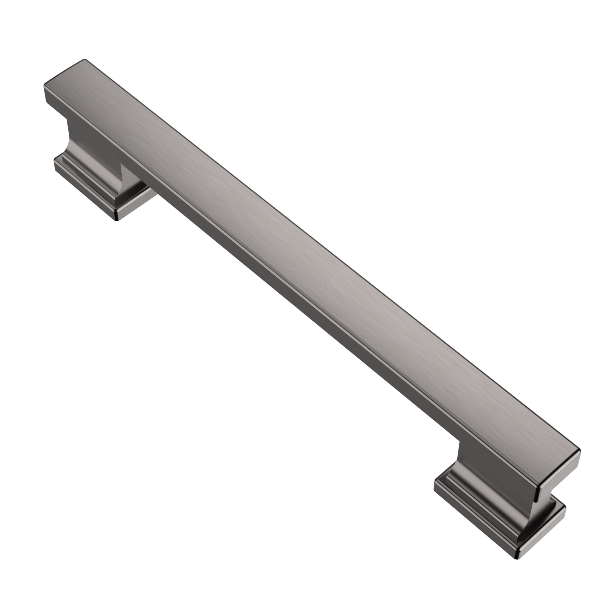 10 Pack Brushed Black Nickel Cabinet Pulls - 5 Inch (128mm) Hole Centers - Modern Kitchen Cabinet Handles for Cabinets & Drawers - Durable & Stylish Hardware for Home Renovation & Furniture Upgrade (AL3061BBN)
