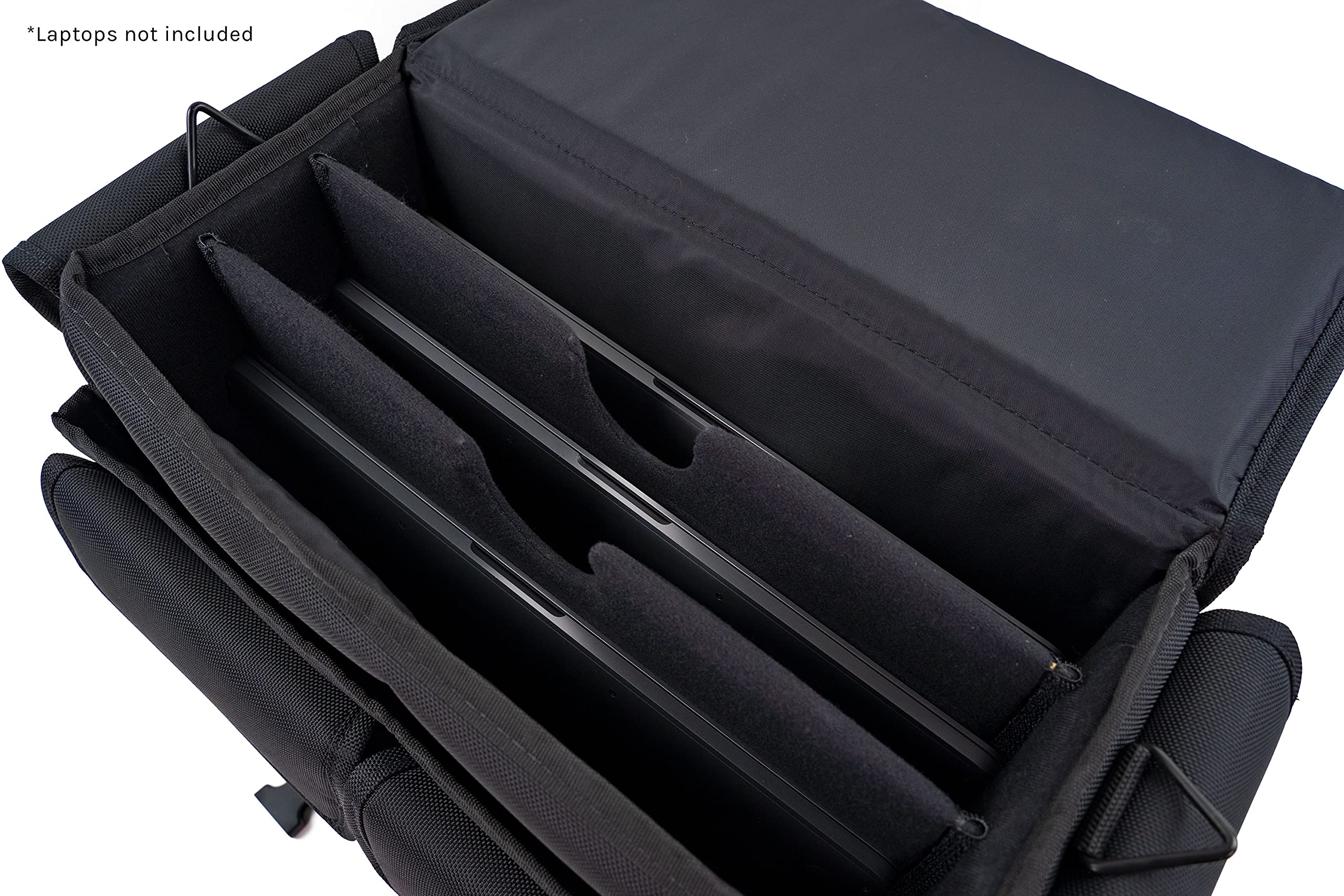 MCY MXLT-CB3 16x14x8 Inch Black Laptop Storage Bag - Holds Up to 3 Laptops for School, Office & Gaming - Perfect for Travel, Commuting & Campus Use