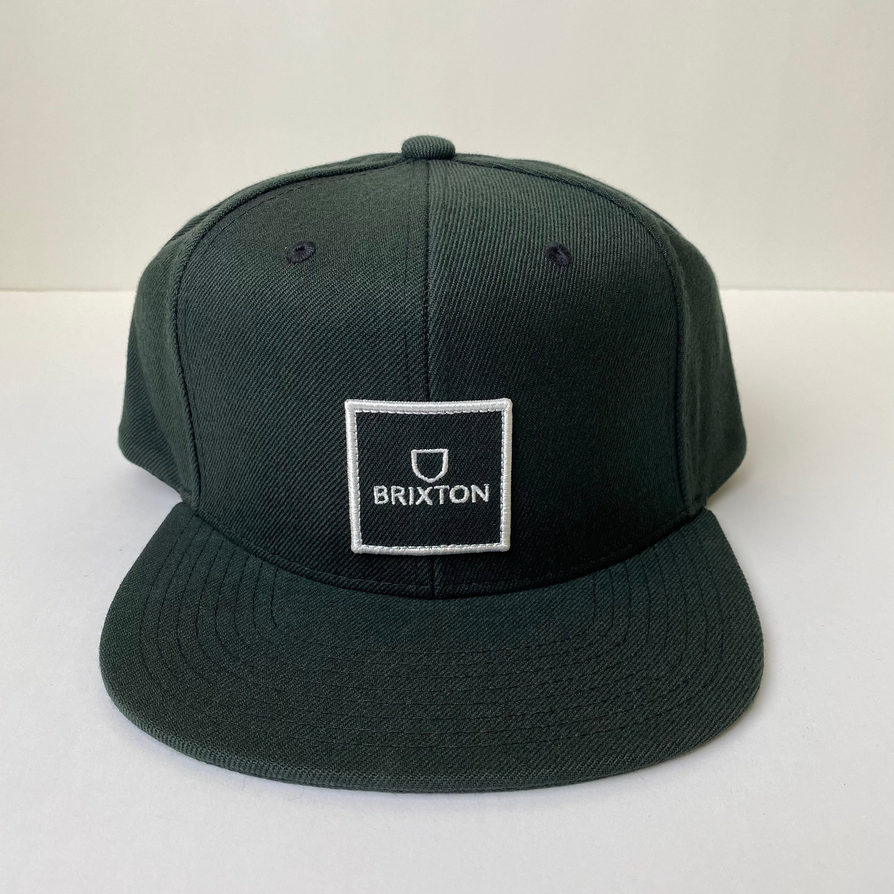 BRIXTON Alpha Square Men's Snapback Hat - Adjustable Dad Cap for Casual & Streetwear Style - Perfect for Outdoor Activities, Sports, and Daily Fashion