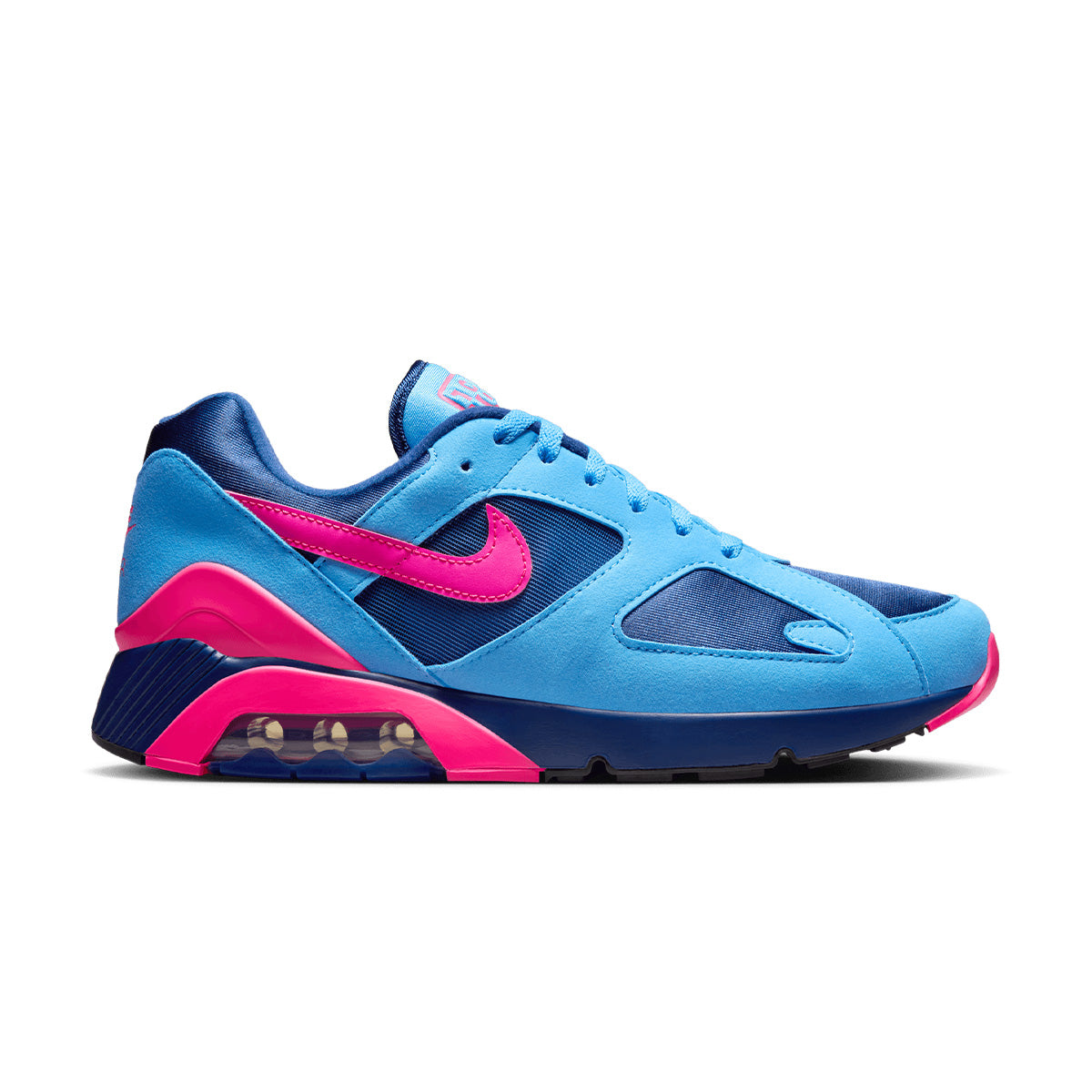 Nike Air 180 'University Blue Hyper Pink' Retro Running Shoes - Men's Basketball Sneakers for Casual Wear & Street Style Fashion