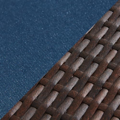 Blue&brown Rattan