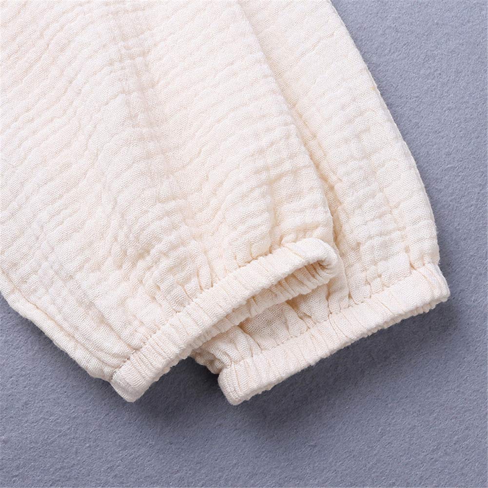 Toddler Shorts Set for Baby Boys & Girls - 2-Piece Cotton Linen Long Sleeve Shirt + Bloomers Outfit | Soft & Comfortable Playwear for Daily Wear, Photo Shoots & Special Occasions