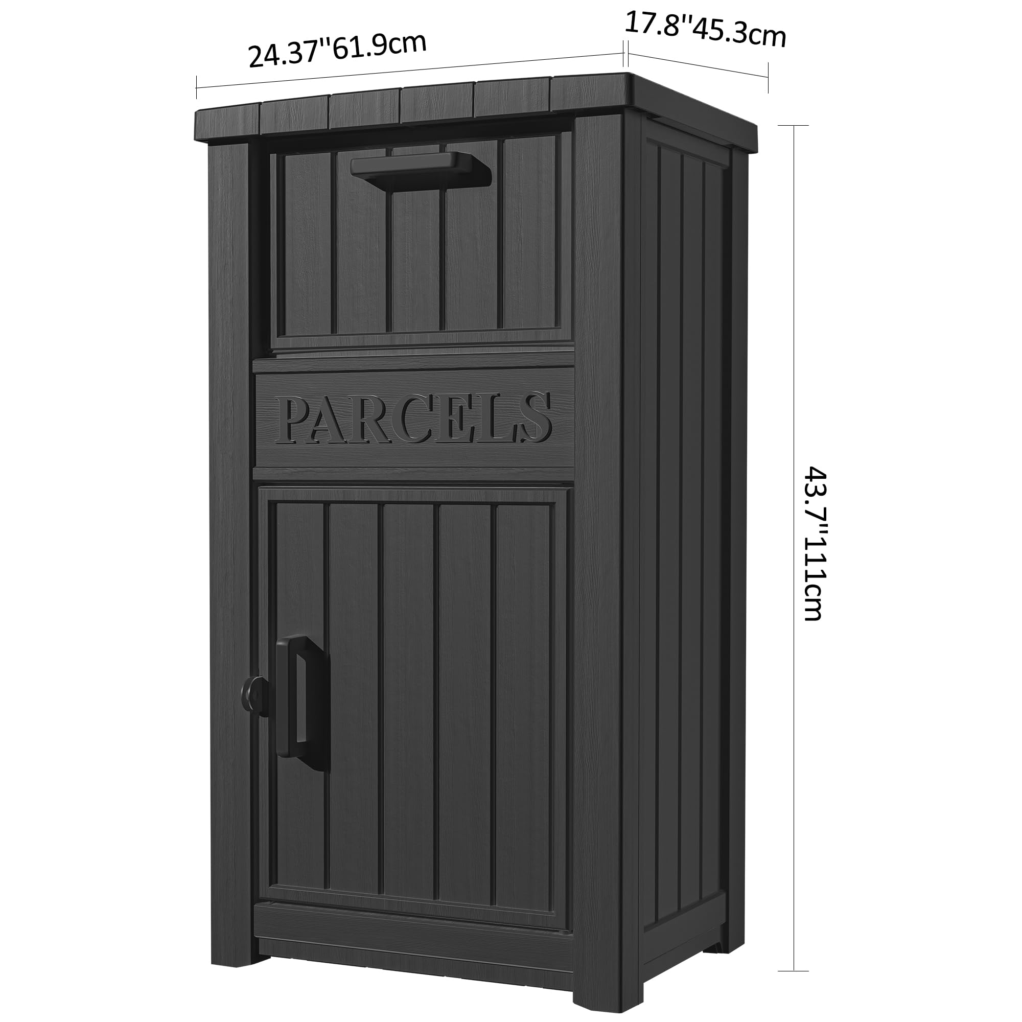 Lockable Secure Delivery Box for Porch - Weatherproof Package Storage with Anti-Theft Design | Perfect for Home, Apartment & Online Shopping Package Protection