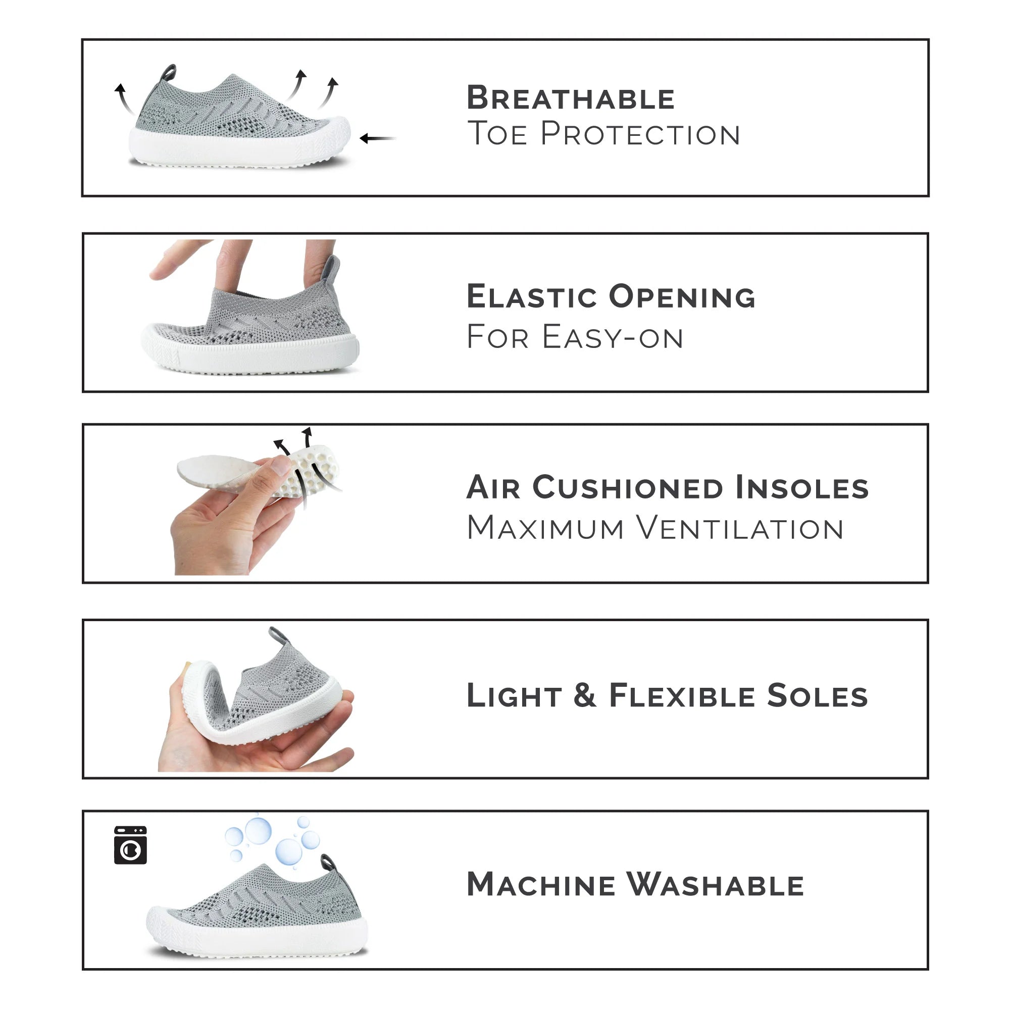 Jan & Jul Starfish Graphic Knit Toddler Shoes - Soft Baby Walking Shoes for Boys & Girls - Perfect for Beach, Park & Everyday Play