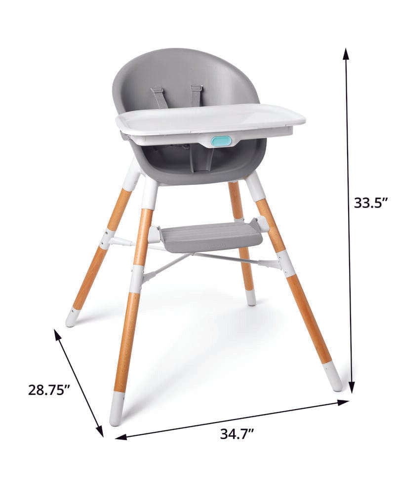 Skip Hop EON 4-in-1 Convertible High Chair - Adjustable Baby Feeding Seat with Removable Tray - Modern Nursery Furniture for Toddlers - Perfect for Dining, Snacking & Playtime at Home