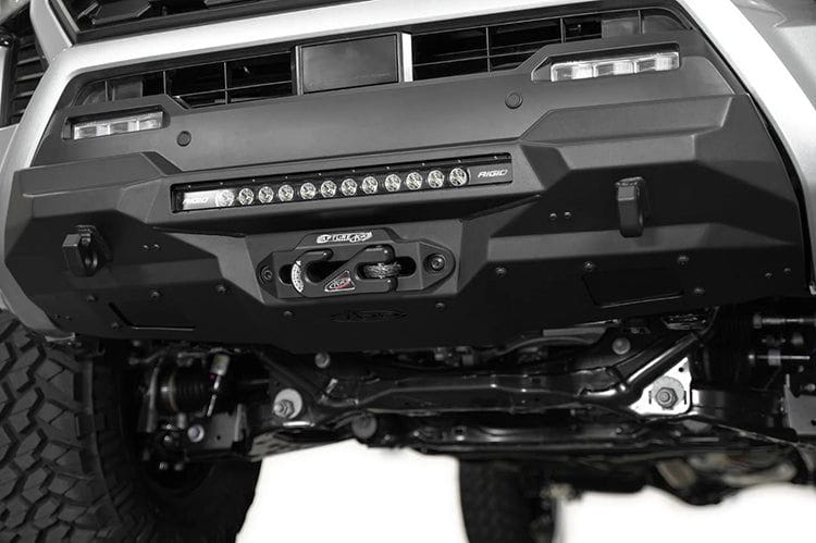 2024 Toyota Tacoma Stealth Center Mount Front Bumper - Winch Ready with Sensor Cutouts | Heavy-Duty Off-Road Protection for Truck Adventures & Trail Riding