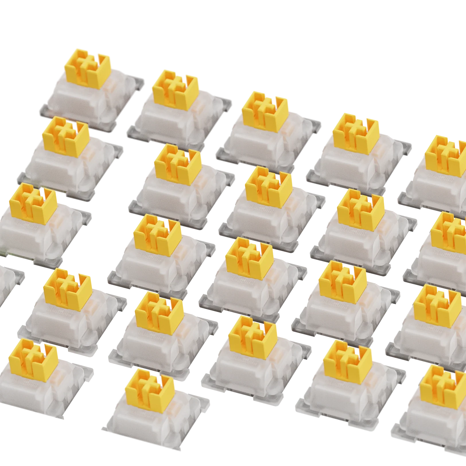 Glorious Panda Silent Mechanical Keyboard Switches - 65g Actuation Force, ISO Layout - Perfect for Gaming, Typing & Office Work