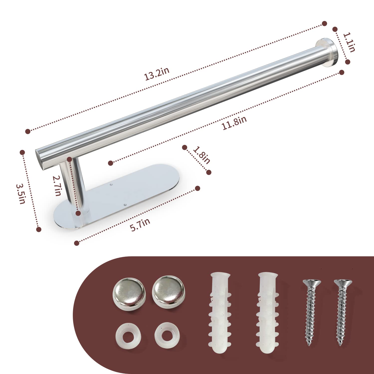 Under Cabinet Paper Towel Holder - 13