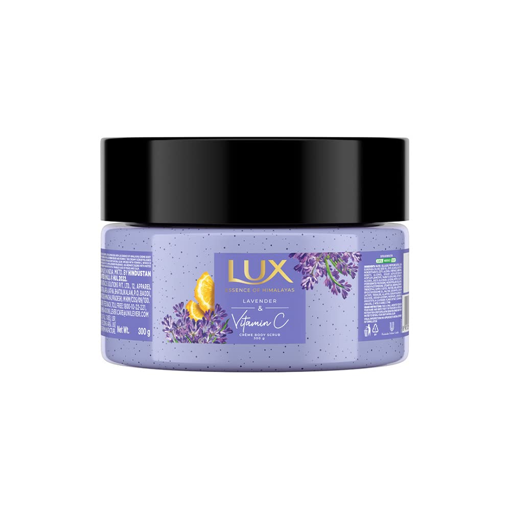 Lux Lavender & Vitamin C Body Scrub - 300g Exfoliating Skincare for Smooth, Glowing Skin | Perfect for Dry Skin & Spa Day Self-Care