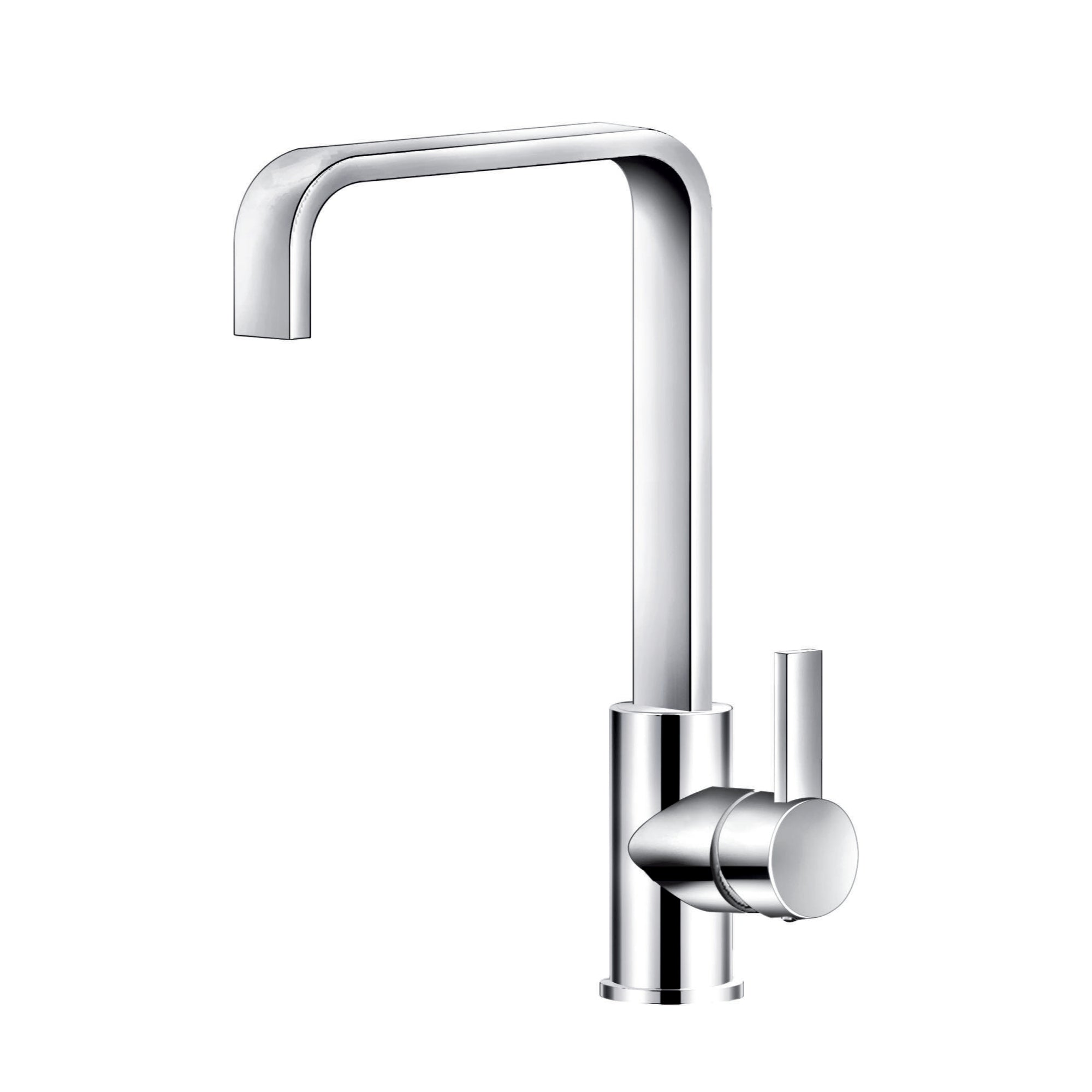 Ancona Isla Single Hole Bathroom Faucet in Chrome - Modern Chrome Finish for Vanity Sinks, Perfect for Bathroom Renovation & Home Upgrade