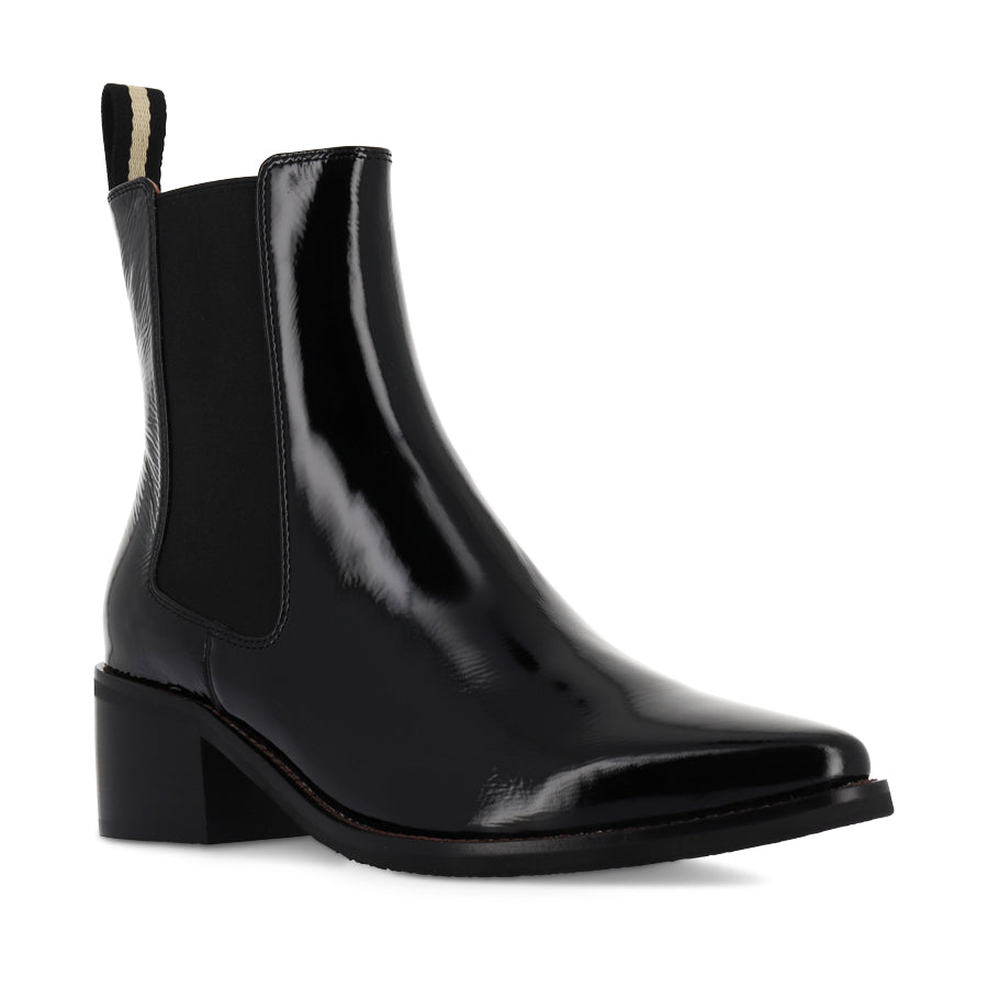 DAILY Black Wrinkle Patent Leather Shoes - Stylish & Comfortable for Work, Party & Formal Occasions