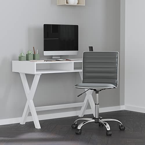 Light Gray Vinyl/Chrome Frame