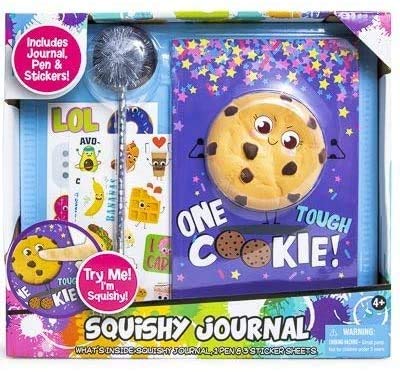 2C Girls Boys Kids Squishy Journal, Pen, and Sticker Set with 2 Charms Surprise - Fun Stress Relief & Creative Writing Gift for Children - Perfect for School, Travel, and Birthday Parties