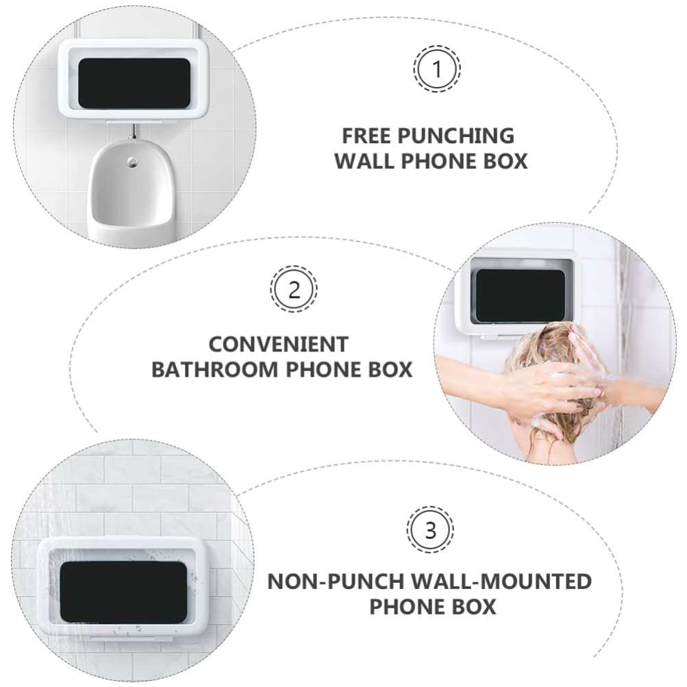 Hemobllo Waterproof Phone Case with Screen Touch - Shower Phone Holder, Bathroom Protector, Convenient Phone Grip for Hands-Free Use, Ideal for Shower, Bath, Pool, and Outdoor Activities