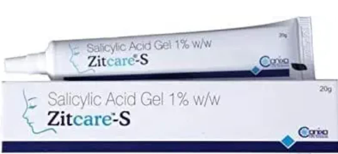 CANIXA Zitcare-S Acne Treatment Gel Cream (20g) for Oily & Sensitive Skin | Fast-Acting Pimple Relief for Teens & Adults | Day & Night Use