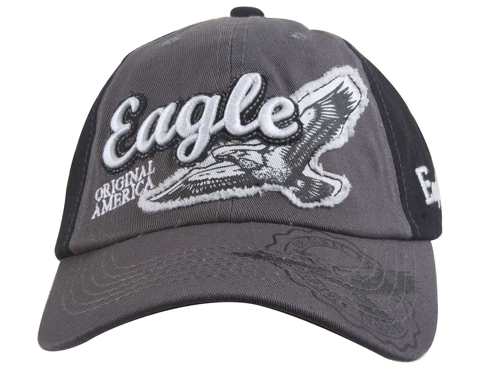 Gravity Threads Eagle Original Adjustable Baseball Cap - Patriotic American Style for Outdoor Sports & Casual Wear