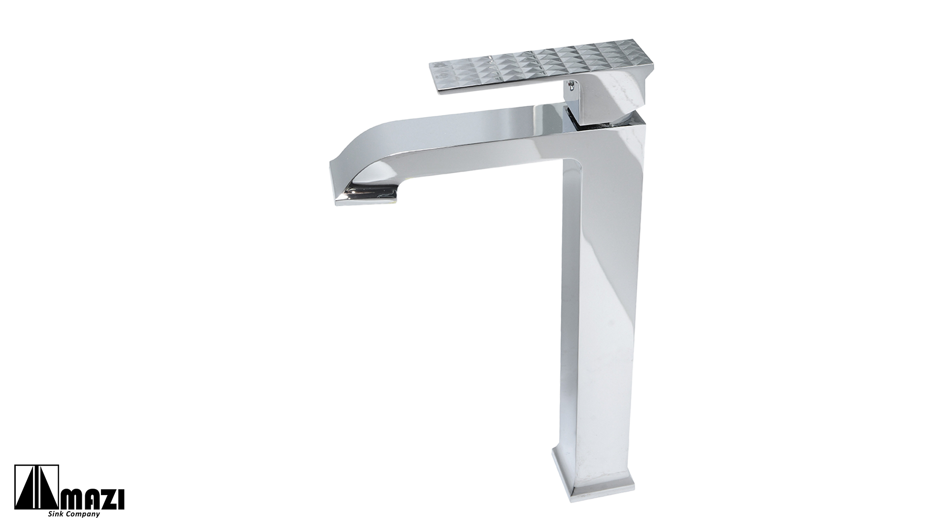 412CHVS1 Modern Bathroom Vanity Faucet - Single Hole Waterfall Spout Design for Bathroom Sink, Powder Room & Guest Bath - Oil Rubbed Bronze Finish