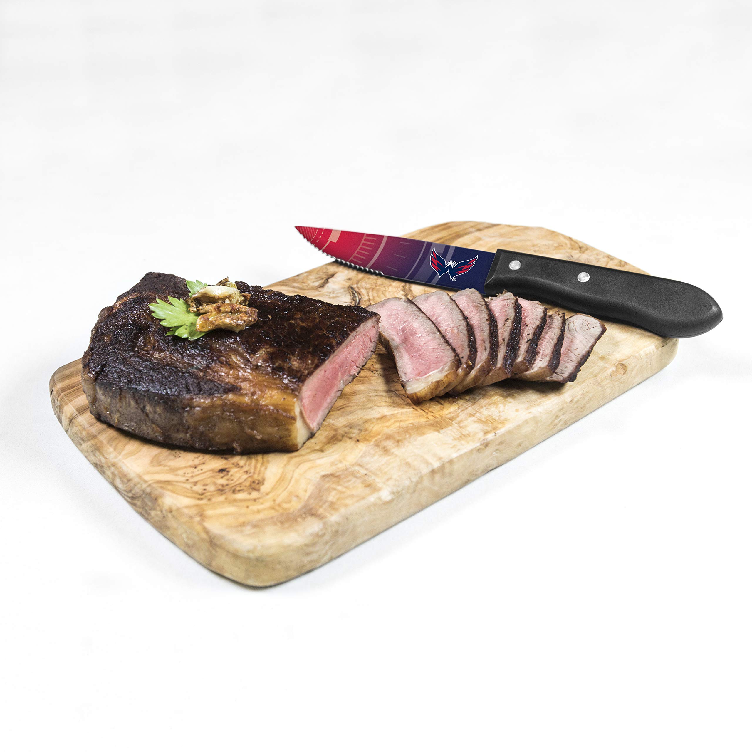 Washington Capitals NHL Steak Knives Set - Officially Licensed Hockey Gift for Fans - Perfect for Game Day BBQs, Tailgating & Sports Themed Dining